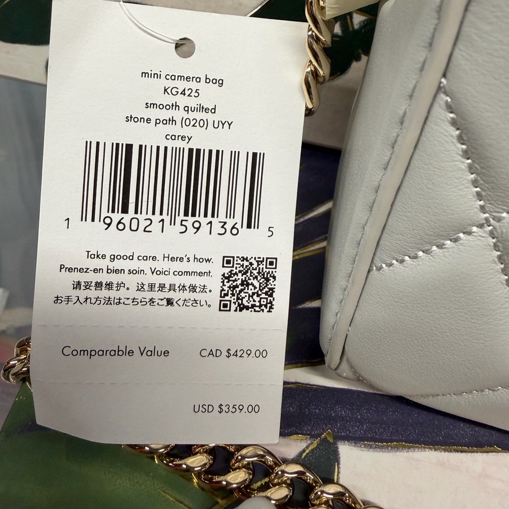 Kate Spade Stone Path Quilted Carey Chain Camera Bag . retail Price * $359* nwt - Picture 9 of 9